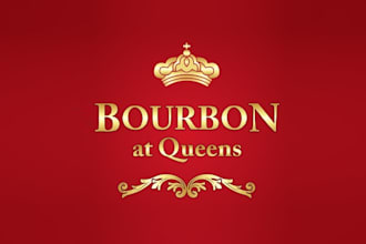 design high quality super logo for bourbon queens
