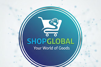 design a modern and professional online shop logo for your brand