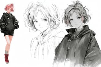 draw anime style characters commission