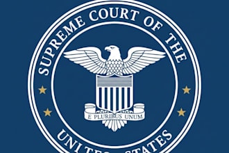 design a professional and authoritative supreme court logo