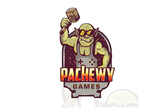 design mascot games e sports brand logo