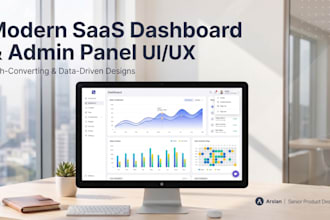 design a saas dashboard or admin panel UI UX in figma