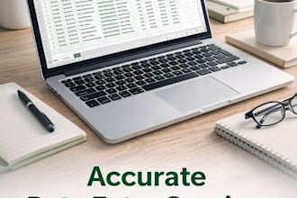 do accurate data entry, web research and copy paste work