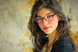 make gorgeous oil painting into digital oil painting