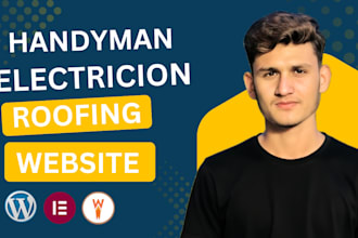build  modern website for construction, roofing, plumbing and electrical service