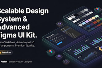 build a scalable design system and advanced figma UI kit