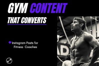 design high converting instagram gym posts