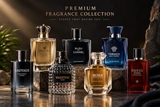do realistic 3d perfume bottle model
