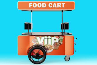 do food cart, food stall, food shop, food truck, food van,
