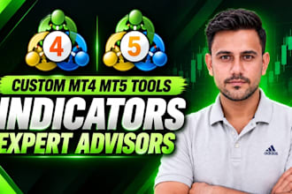 develop custom mt4 mt5 bots, indicators and expert advisors