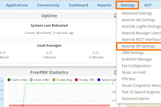 set up voip configuration pbx , did number, call center, sis trunk with asterisk