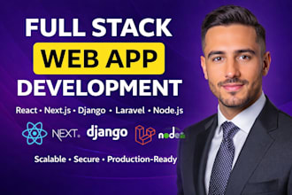 develop full stack web app mern react nextjs node django expert