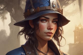 draw 2d game character or 2d game character