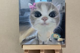 make a small painting of your pets