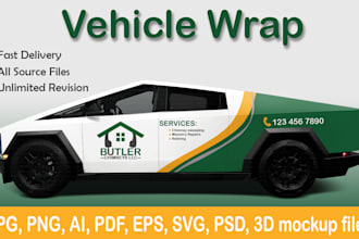 do tesla cybertruck wrap design or truck wrap
