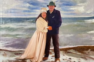 paint a real oil painting with free shipping