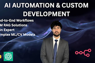 develop llm based rag systems ,ai chatbots and n8n