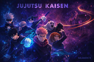 do a thumbnail of jujutsu kaisen