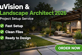 set up your project using uvision software and realtime landscape architect 2026