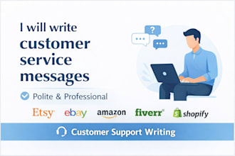 write and fix customer service messages for ecommerce