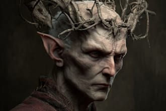 illustrate handmade horror monsters and characters