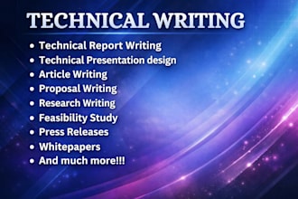 write technical articles on any topic
