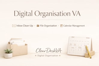organise your inbox, files, calendar and provide admin support