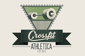 make glamorous new logo for crossfit athletica