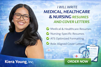 write medical healthcare nursing, nurse practitioner  resume and cover letter