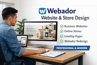 webador website design, webador store, webador landing page, webador redesign