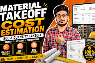 do accurate construction cost estimation, material takeoff, and boq
