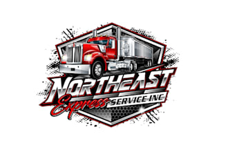 create graceful and fantastic trucking logo design