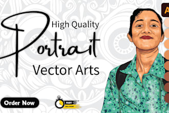 draw professional custom vector portraits