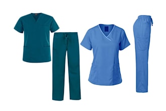 manufacture medical scrub suits in bulk with custom logo