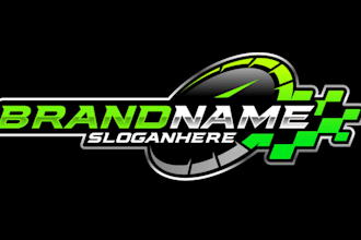 design motorcycle logo for you with vector file