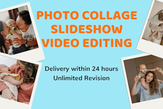 create photo collage, photo slide show and video editing