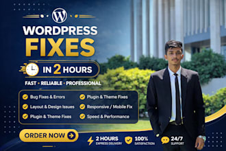 fix wordpress issues, errors, speed and elementor problems
