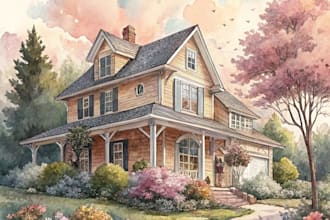 turn your home into watercolor painting