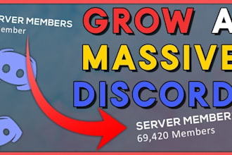 grow your discord server with real members and active engagement