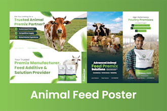 create modern, clean, and professional poster designs
