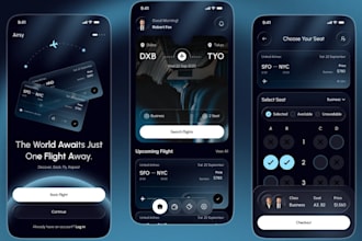 build booking app, event booking app, taxi booking app, flight booking app