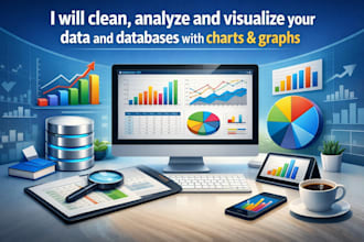 clean, analyze and transform your data and databases with charts and graphs