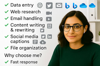 be your ai powered virtual assistant for admin online tasks