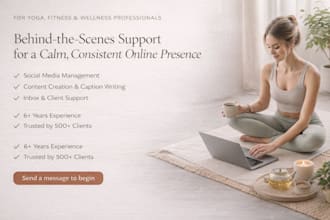 be yoga fitness and wellness social media manager creative virtual assistant