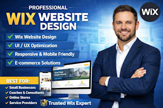 design a responsive wix website or wix website redesign