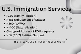 prepare asylum and vawa uscis forms and supporting documents