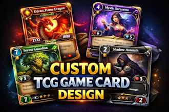 design professional custom tcg game cards