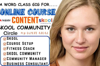 set up skool community, skool online course, online course curriculum, circle so