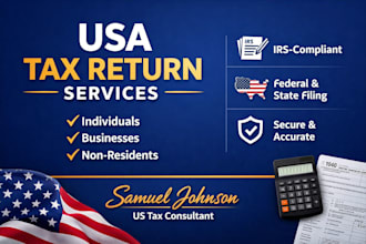 prepare your USA tax return for individuals, businesses and nonresidents