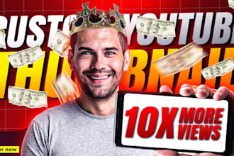 design high quality professional youtube thumbnail